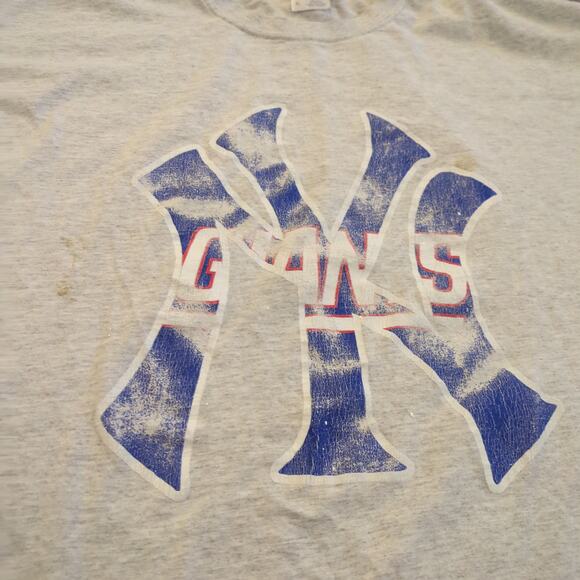 VTG New York Yankees Giants Adult XL Shirt MLB NFL Baseball Football NY Faded - Picture 2 of 8